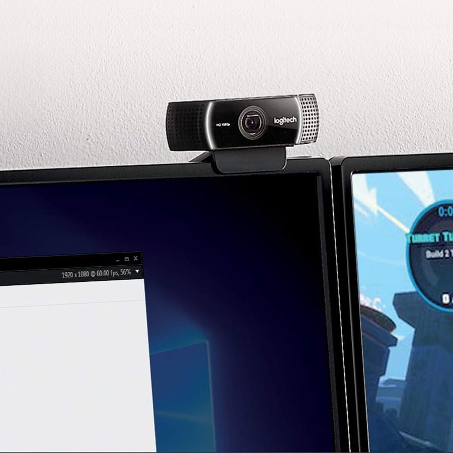 Webcam Logitech C922 - 2 mégapixels - 60 ips - USB 2.0 960-001087