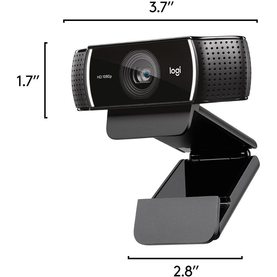 Webcam Logitech C922 - 2 mégapixels - 60 ips - USB 2.0 960-001087