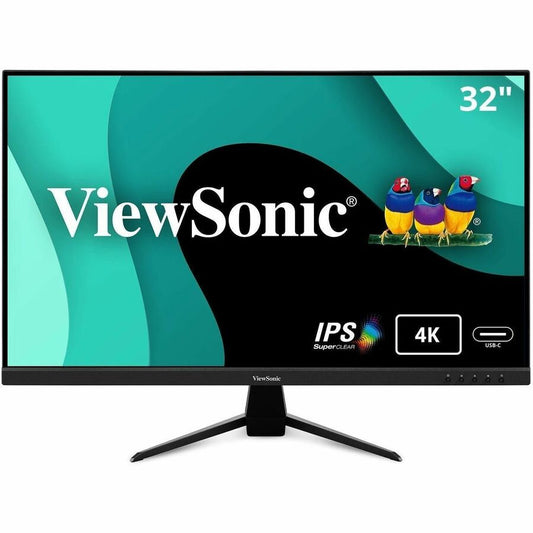 Moniteur LED UHD 4K de 32 pouces ViewSonic VX3267U-4K - 16:9 - Noir VX3267U-4K