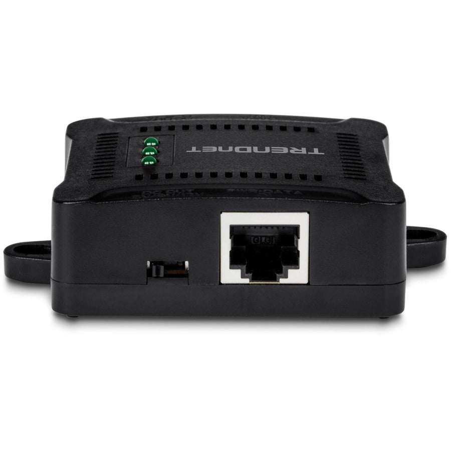 TRENDnet Répartiteur PoE Gigabit, 1 port d'entrée PoE Gigabit, 1 port de sortie Gigabit, jusqu'à 100 m (328 pieds), prend en charge les appareils 5 V, 9 V, 12 V, compatible PoE 802.3af, alimenté par PoE, noir, TPE-104GS TPE-104GS
