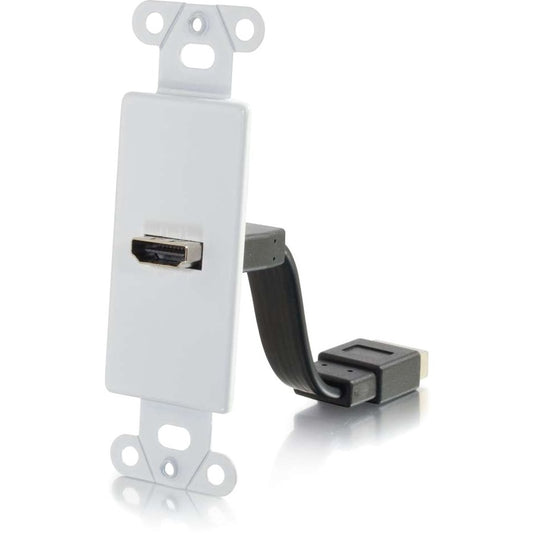 Plaque murale décorative C2G HDMI Pass Through - Blanc 39710