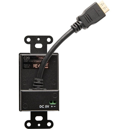 Plaque murale décorative pour extension HDMI en ligne C2G avec couvercles interchangeables C2G42395