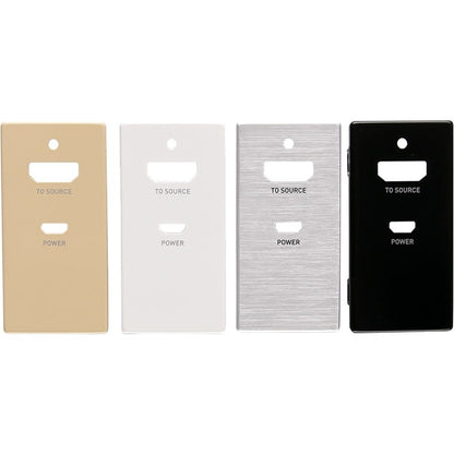 Plaque murale décorative pour extension HDMI en ligne C2G avec couvercles interchangeables C2G42395