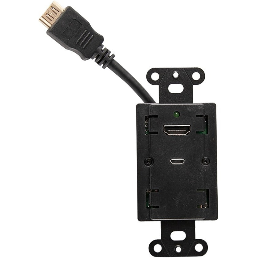 Plaque murale décorative pour extension HDMI en ligne C2G avec couvercles interchangeables C2G42395