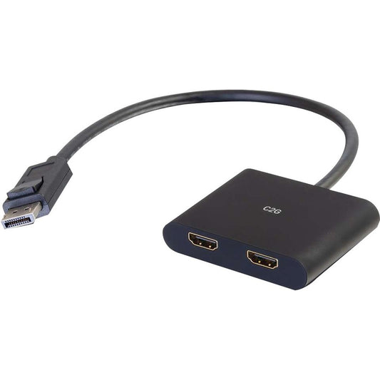 Répartiteur d'affichage C2G DisplayPort vers HDMI - Convertisseur adaptateur double moniteur 54293