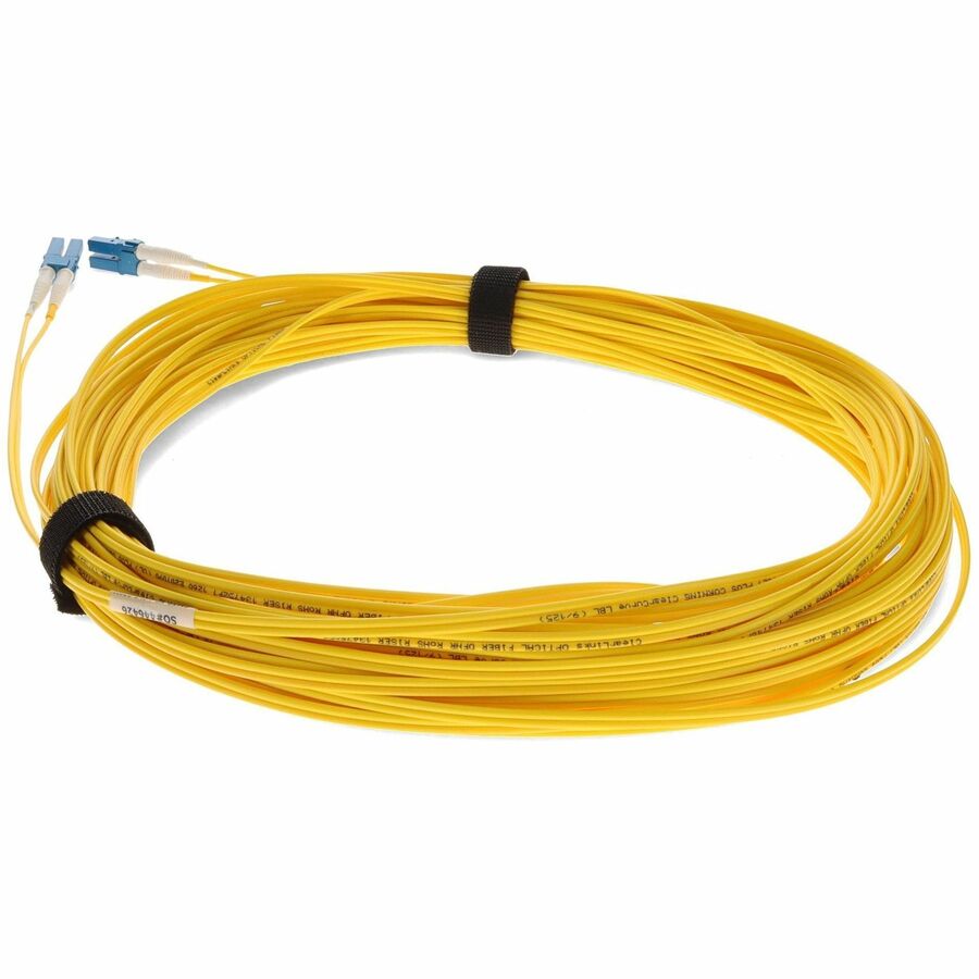Câble de raccordement jaune LC/LC OS1 duplex en fibre monomode (SMF) AddOn 50 m ADD-LC-LC-50M9SMF