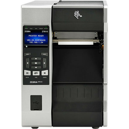 Imprimante industrielle à transfert thermique direct/thermique Zebra ZT610 - Monochrome - Impression d'étiquettes - USB - Série - Bluetooth ZT61046-T010100Z