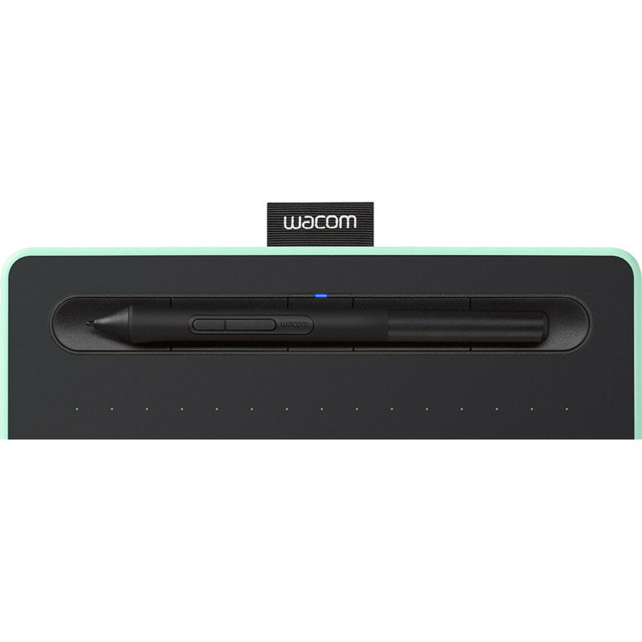 Tablette graphique sans fil Wacom Intuos pour Mac, PC, Chromebook et Android (moyenne) avec logiciel inclus - Noir avec accent pistache (CTL6100WLE0) CTL6100WLE0