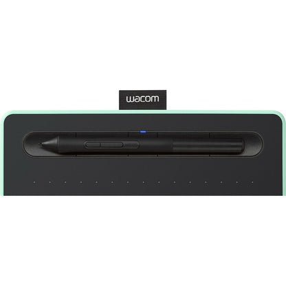 Tablette graphique sans fil Wacom Intuos pour Mac, PC, Chromebook et Android (moyenne) avec logiciel inclus - Noir avec accent pistache (CTL6100WLE0) CTL6100WLE0