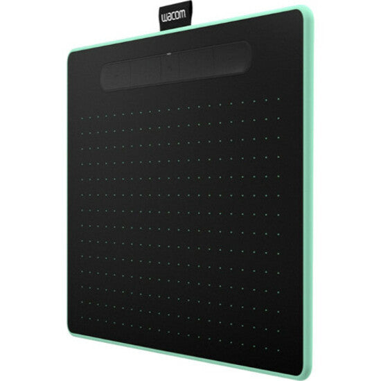 Tablette graphique sans fil Wacom Intuos pour Mac, PC, Chromebook et Android (moyenne) avec logiciel inclus - Noir avec accent pistache (CTL6100WLE0) CTL6100WLE0
