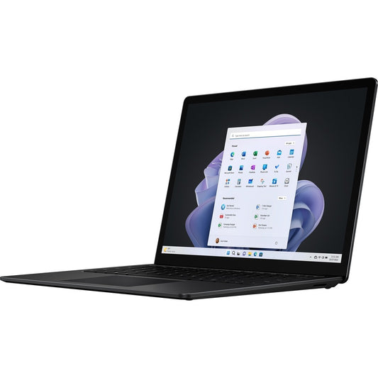 Ordinateur portable Microsoft Surface Laptop 5 13,5" à écran tactile - Intel Core i5 12e génération i5-1245U - Plateforme Intel Evo - 8 Go - SSD 256 Go - Clavier anglais - Noir mat R1B-00026