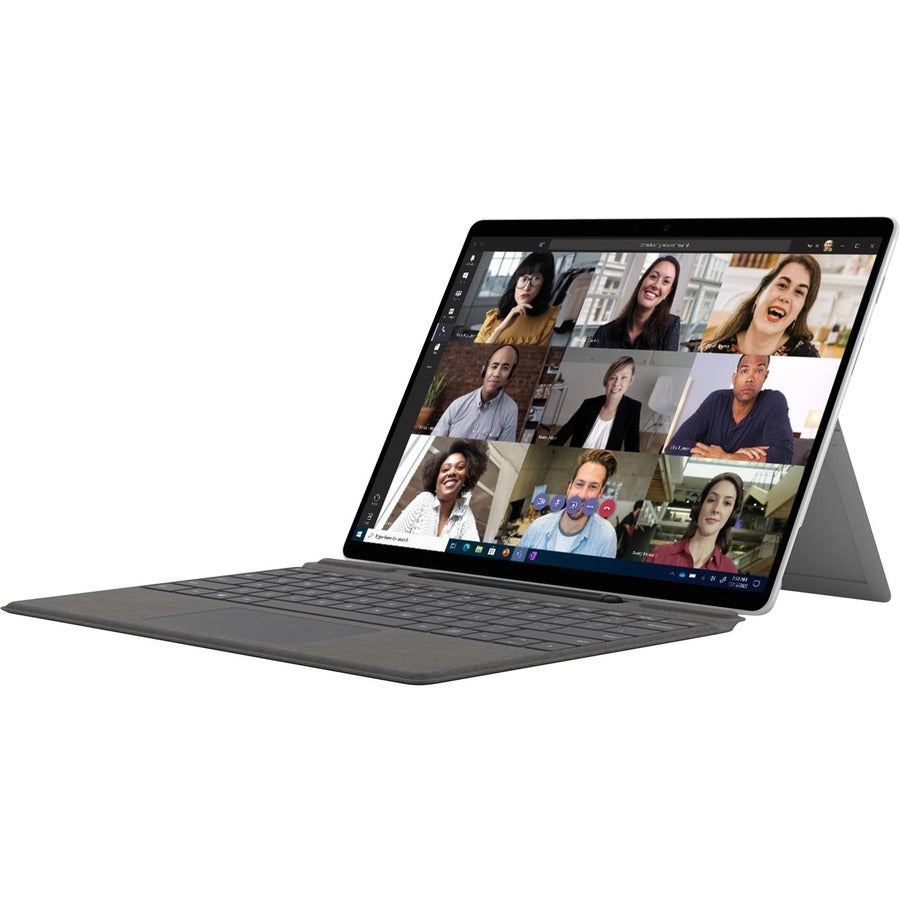 Tablette Microsoft Surface Pro X - 13" - Microsoft SQ2 - 16 Go - SSD 256 Go - Windows 10 Pro - 4G - Platine 1WX-00001