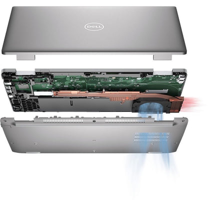 Station de travail mobile Dell Precision 3000 3570 15,6" - Full HD - Intel Core i5 12e génération i5-1235U - Technologie vPro - 16 Go - SSD 256 Go - Clavier anglais (États-Unis) - Gris Titan DRWX3
