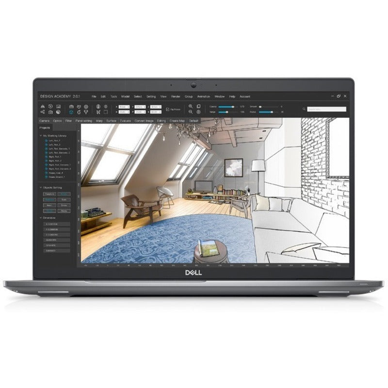 Station de travail mobile Dell Precision 3000 3570 15,6" - Full HD - Intel Core i5 12e génération i5-1235U - Technologie vPro - 16 Go - SSD 256 Go - Clavier anglais (États-Unis) - Gris Titan DRWX3