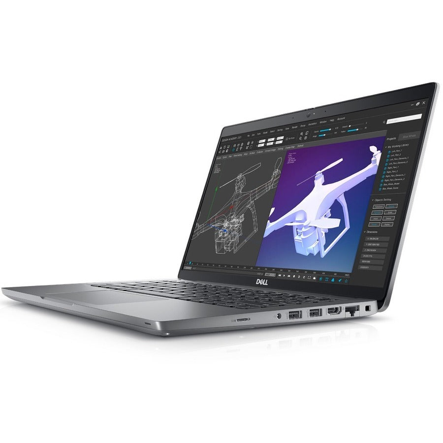 Station de travail mobile Dell Precision 3000 3470 14" - Full HD - Intel Core i5 12e génération i5-1250P - Technologie vPro - 16 Go - SSD 256 Go - Clavier anglais (États-Unis) - Titan Gray MGHV1