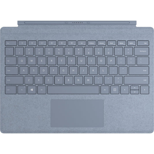 Étui clavier/housse Microsoft Signature Type Cover pour tablette Microsoft Surface Pro (5e génération), Surface Pro 3, Surface Pro 4, Surface Pro 6, Surface Pro 7 - Bleu glacier FFQ-00121