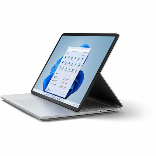Microsoft Surface Laptop Studio 14,4" Écran tactile convertible (curseur flottant) 2 en 1 Notebook - Intel Core i7 11e génération i7-11370H - 32 Go - 1 To SSD - Clavier anglais, français - Platinum AEI-00002