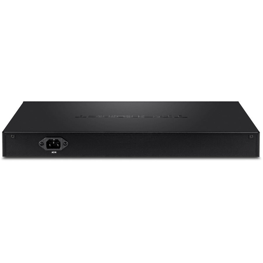 TRENDnet Commutateur Web Smart PoE+ Gigabit 52 ports, 48 ​​ports PoE+ Gigabit, 4 ports Gigabit partagés (RJ-45 ou SFP), budget d'alimentation PoE 370 W, capacité de commutation 104 Gbit/s, protection à vie, noir, TPE-5240WS TPE-5240WS