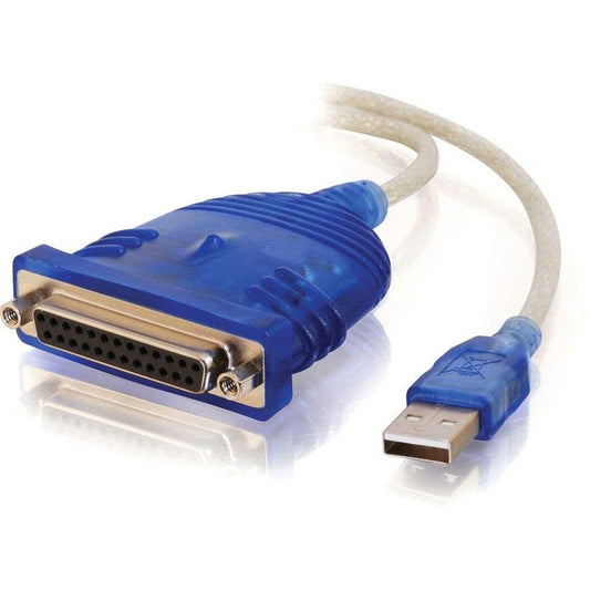 Câble adaptateur d'imprimante parallèle USB vers DB25 IEEE-1284 C2G 16899