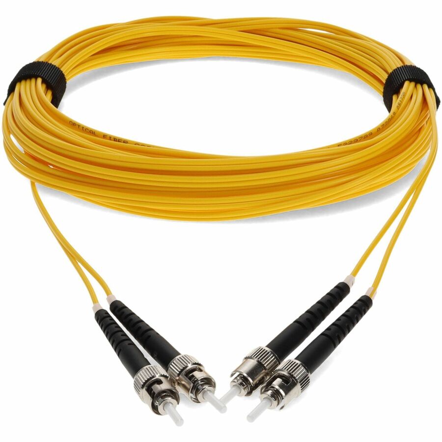 Câble de raccordement jaune duplex ST/ST OS1 en fibre monomode (SMF) AddOn de 7 m ADD-ST-ST-7M9SMF