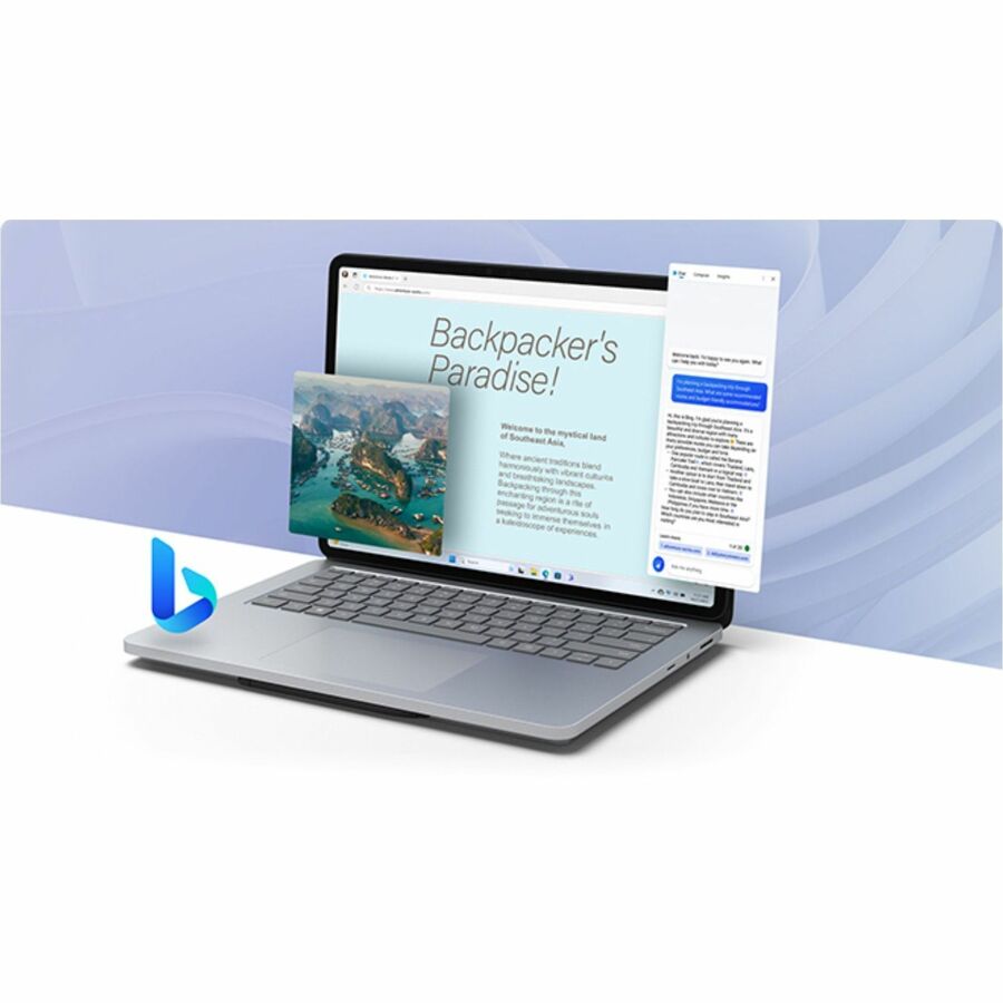 Microsoft Surface Laptop Studio 2 14,4" Écran tactile convertible (curseur flottant) Ordinateur portable 2 en 1 - Intel Core i7 - 64 Go - SSD 1 To - Clavier anglais, français - Platinum YX6-00001