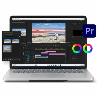Microsoft Surface Laptop Studio 2 14,4" Écran tactile convertible (curseur flottant) Ordinateur portable 2 en 1 - Intel Core i7 - 64 Go - SSD 1 To - Clavier anglais, français - Platinum YX6-00001