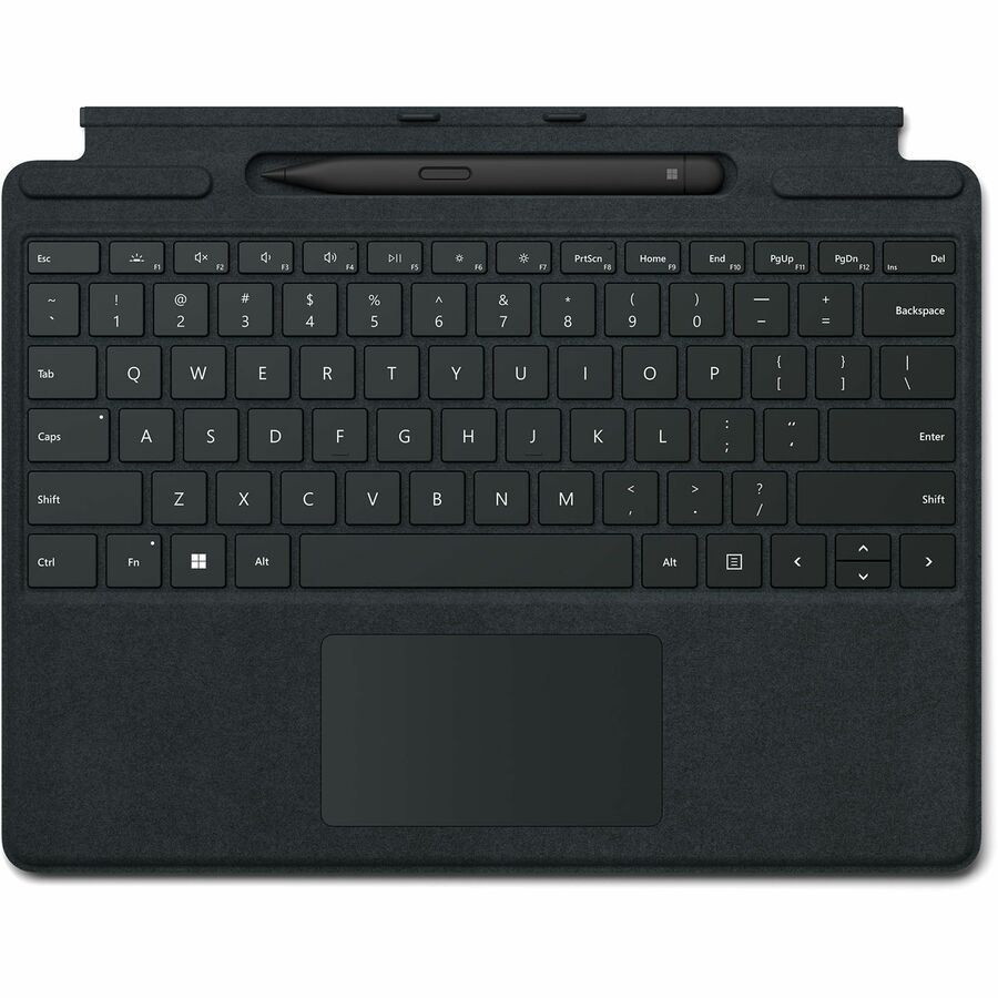 Étui avec clavier et housse Microsoft Signature pour tablette Surface Pro 8, Surface Pro 9, Surface Pro X, stylet - Noir 8X8-00002