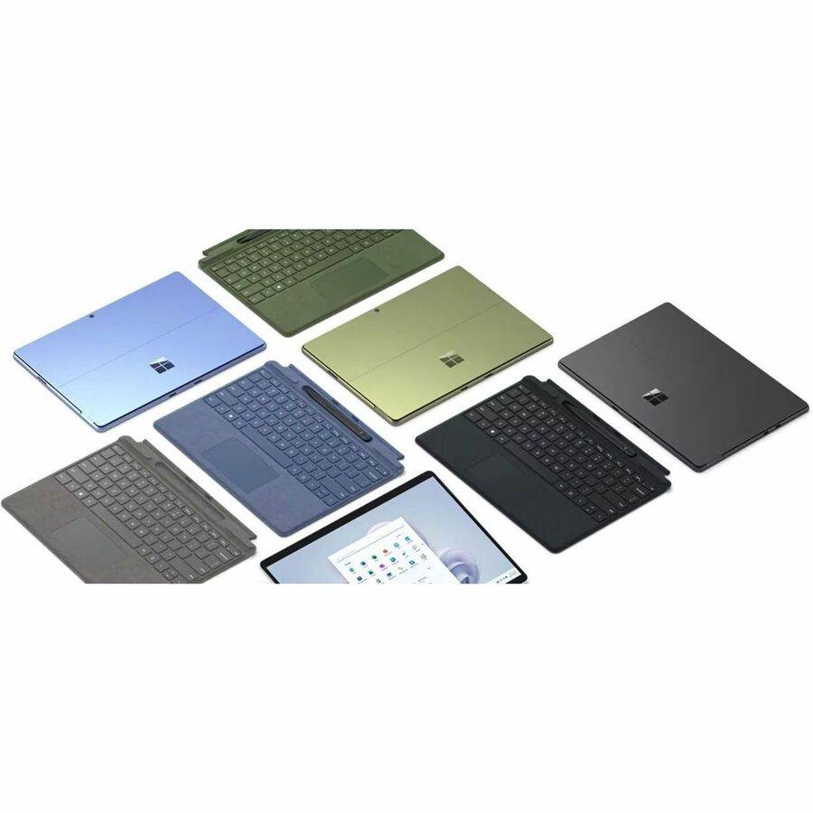Étui avec clavier et housse Microsoft Signature pour tablette Surface Pro 8, Surface Pro 9, Surface Pro X, stylet - Noir 8X8-00002