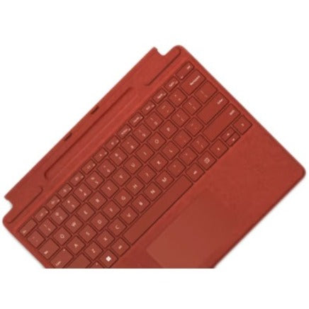 Étui clavier/housse Microsoft Signature pour tablette Microsoft Surface Pro 8, Surface Pro X, Surface Pro 9 - Rouge coquelicot 8XA-00022