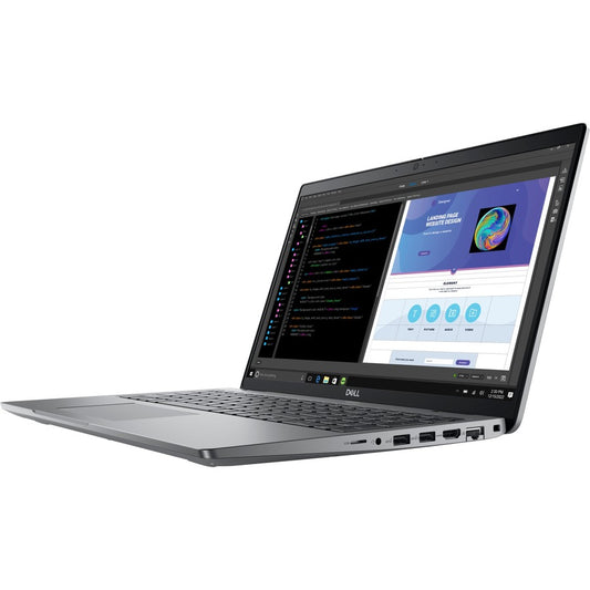 Station de travail mobile Dell Precision 3000 3580 15,6" - Full HD - Intel Core i5 13e génération i5-1350P - Technologie vPro - 16 Go - SSD 512 Go - Clavier anglais (États-Unis) - Gris Titane 248NY