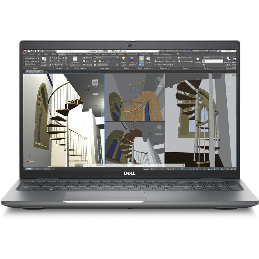 Station de travail mobile Dell Precision 3000 3580 15,6" - Full HD - Intel Core i5 13e génération i5-1350P - Technologie vPro - 16 Go - SSD 512 Go - Clavier anglais (États-Unis) - Gris Titane 248NY