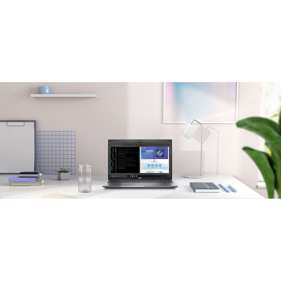 Station de travail mobile Dell Precision 3000 3580 15,6" - Full HD - Intel Core i5 13e génération i5-1350P - Technologie vPro - 16 Go - SSD 512 Go - Clavier anglais (États-Unis) - Gris Titane 248NY