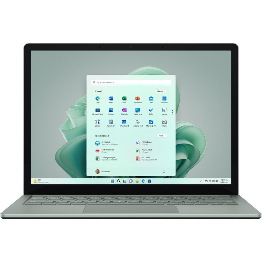 Ordinateur portable Microsoft Surface Laptop 5 13,5" à écran tactile - Intel Core i7 12e génération i7-1265U - Plateforme Intel Evo - 16 Go - SSD 512 Go - Sage RBI-00051