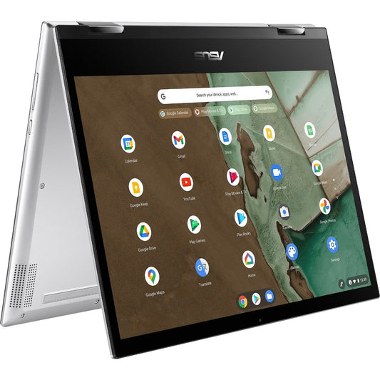 Asus Chromebook Flip CM3 CM3200FM1A-C1-CA Chromebook convertible 2 en 1 à écran tactile 12" - HD - Octa-core (ARM Cortex A76 + Cortex A55) - 4 Go - Mémoire flash 64 Go - Argent, Gris minéral CM3200FM1A-C1-CA