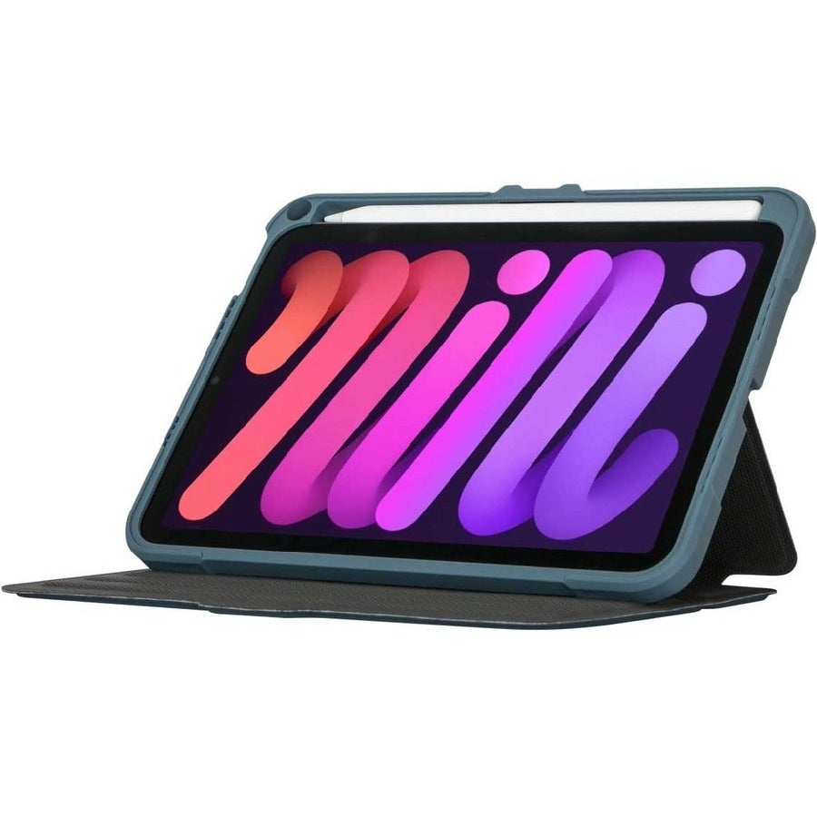 Étui de transport Targus Pro-Tek THZ91302GL (à rabat) pour tablette Apple iPad mini 8,3" (6e génération) - Bleu THZ91302GL