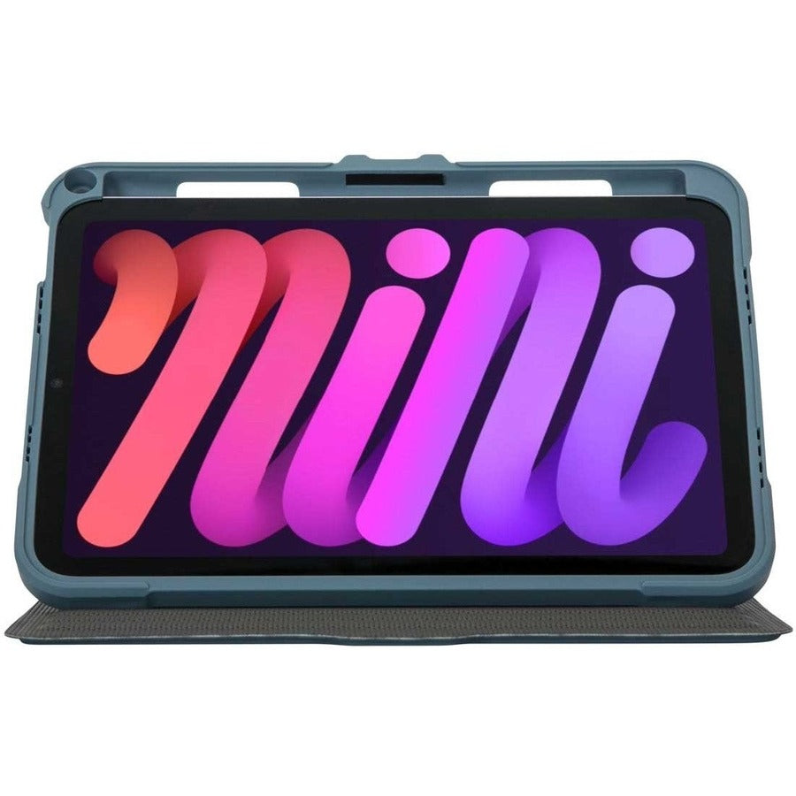 Étui de transport Targus Pro-Tek THZ91302GL (à rabat) pour tablette Apple iPad mini 8,3" (6e génération) - Bleu THZ91302GL