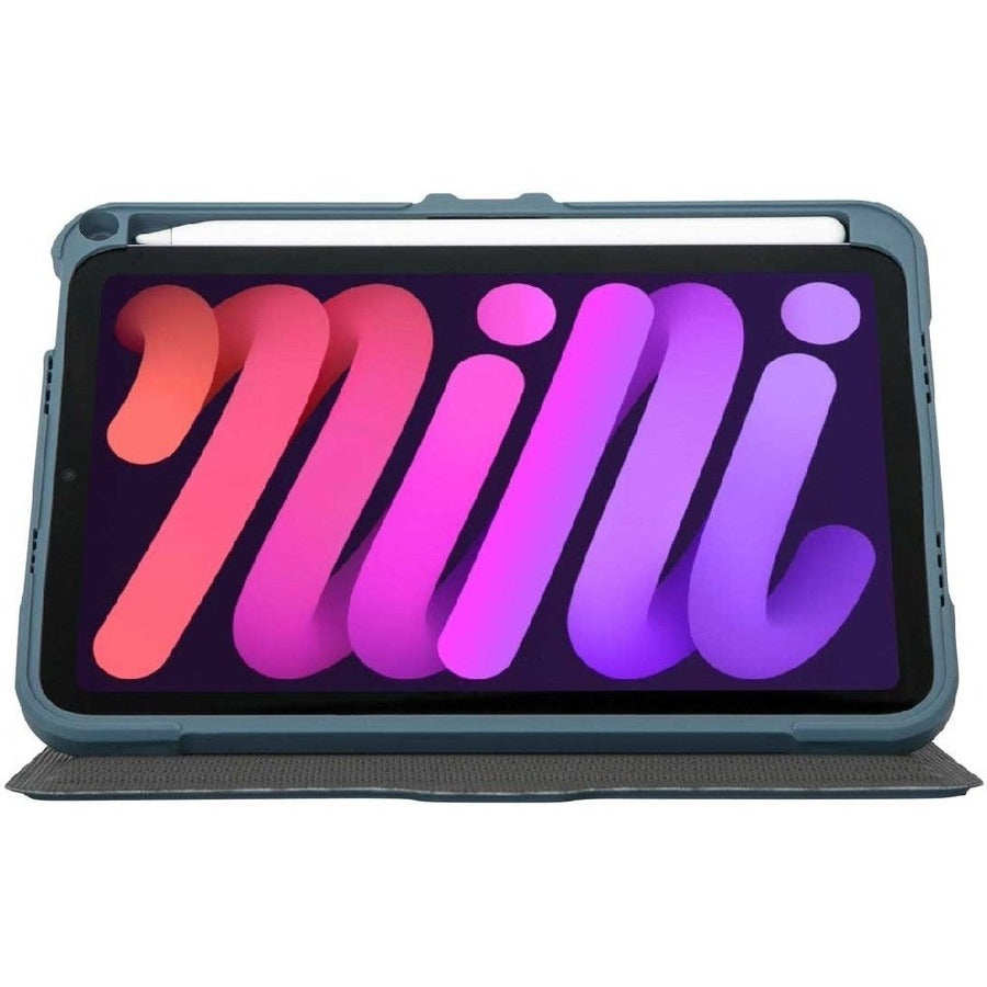 Étui de transport Targus Pro-Tek THZ91302GL (à rabat) pour tablette Apple iPad mini 8,3" (6e génération) - Bleu THZ91302GL