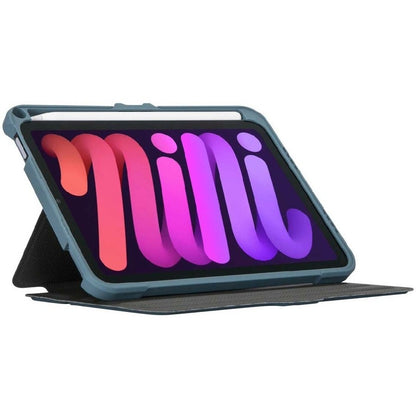 Étui de transport Targus Pro-Tek THZ91302GL (à rabat) pour tablette Apple iPad mini 8,3" (6e génération) - Bleu THZ91302GL