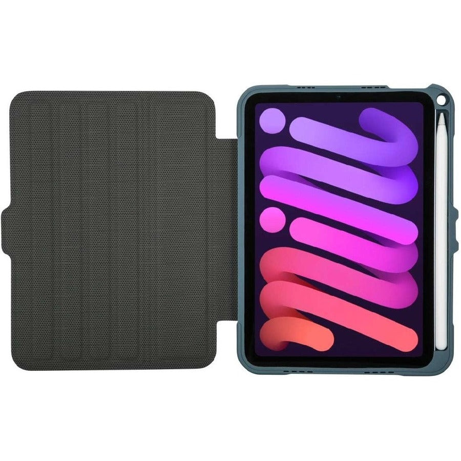 Étui de transport Targus Pro-Tek THZ91302GL (à rabat) pour tablette Apple iPad mini 8,3" (6e génération) - Bleu THZ91302GL