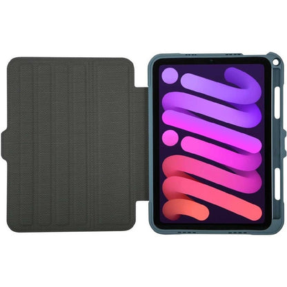 Étui de transport Targus Pro-Tek THZ91302GL (à rabat) pour tablette Apple iPad mini 8,3" (6e génération) - Bleu THZ91302GL