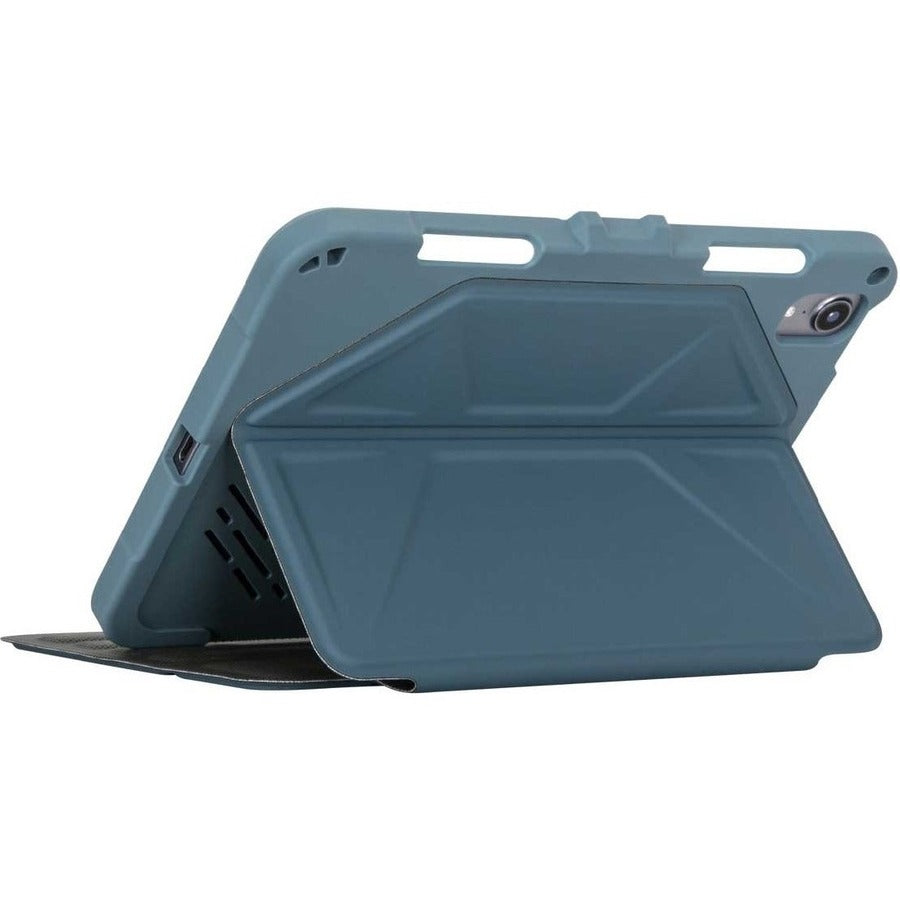 Étui de transport Targus Pro-Tek THZ91302GL (à rabat) pour tablette Apple iPad mini 8,3" (6e génération) - Bleu THZ91302GL