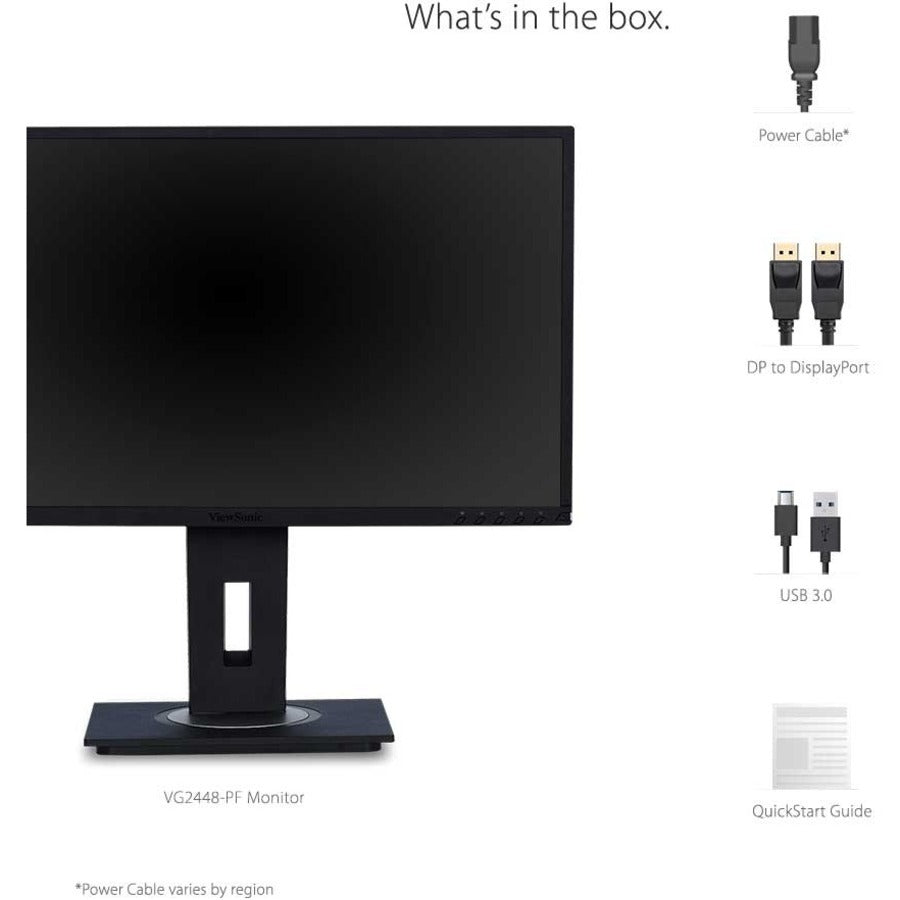 Moniteur LED Full HD ViewSonic Graphic VG2448-PF de 24 pouces - 16:9 VG2448-PF