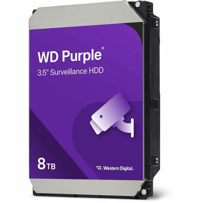 Disque dur WD Purple WD85PURZ 8 To - 3,5" interne - SATA (SATA/600) - Méthode d'enregistrement magnétique conventionnel (CMR) WD85PURZ