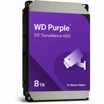 Disque dur WD Purple WD85PURZ 8 To - 3,5" interne - SATA (SATA/600) - Méthode d'enregistrement magnétique conventionnel (CMR) WD85PURZ
