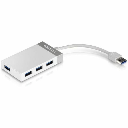 Mini-concentrateur USB 3.0 haute vitesse à 4 ports TRENDnet TU3-H4E