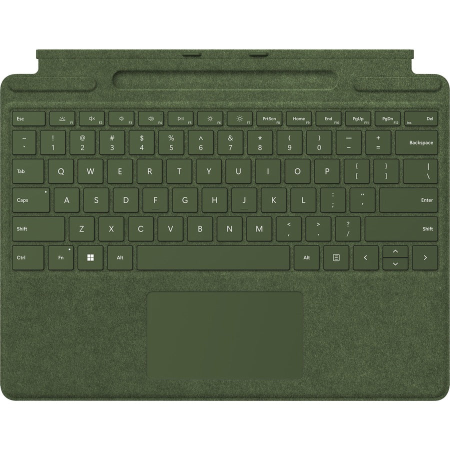 Étui clavier/housse Microsoft Signature pour Surface Pro 8, Surface Pro 9, tablette Surface Pro X, stylet - Vert forêt 8X8-00118