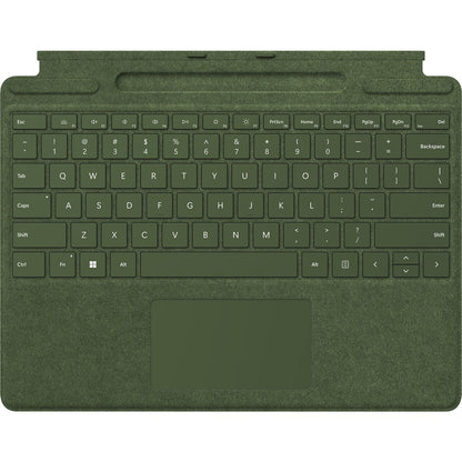 Étui clavier/housse Microsoft Signature pour Surface Pro 8, Surface Pro 9, tablette Surface Pro X, stylet - Vert forêt 8X8-00118