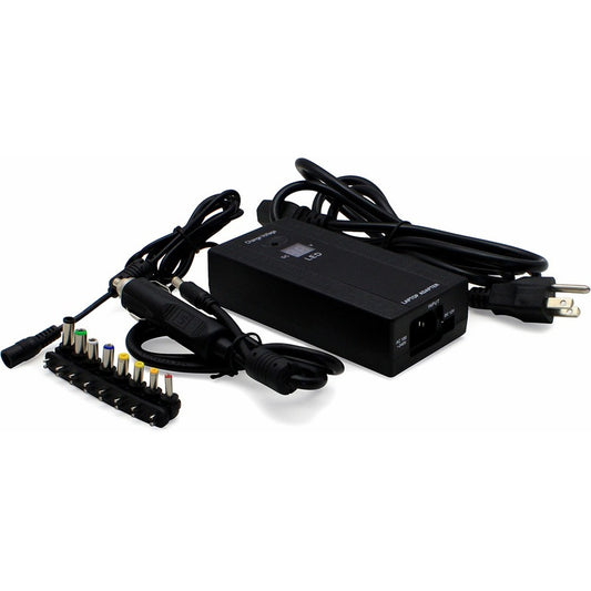 Adaptateur secteur universel pour ordinateur portable 100 W AddOn avec port USB et chargeur de voiture ULPA100W-AA