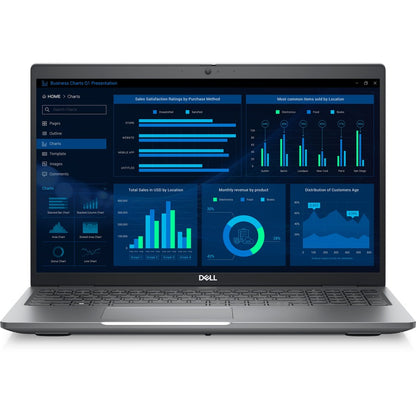Station de travail mobile Dell Precision 3000 3581 15,6" - Full HD - Intel Core i7 13e génération i7-13700H - 16 Go - SSD 512 Go - Gris Titane VJD0T