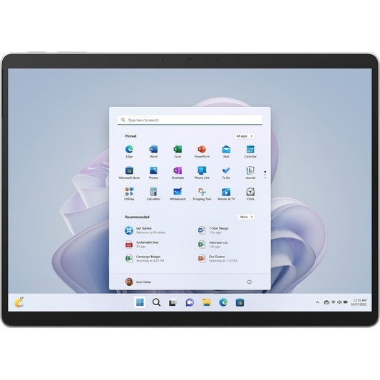 Tablette Microsoft Surface Pro 9 - 13" - 8 Go - SSD 256 Go - Windows 11 Pro - 5G - Platine RUB-00002